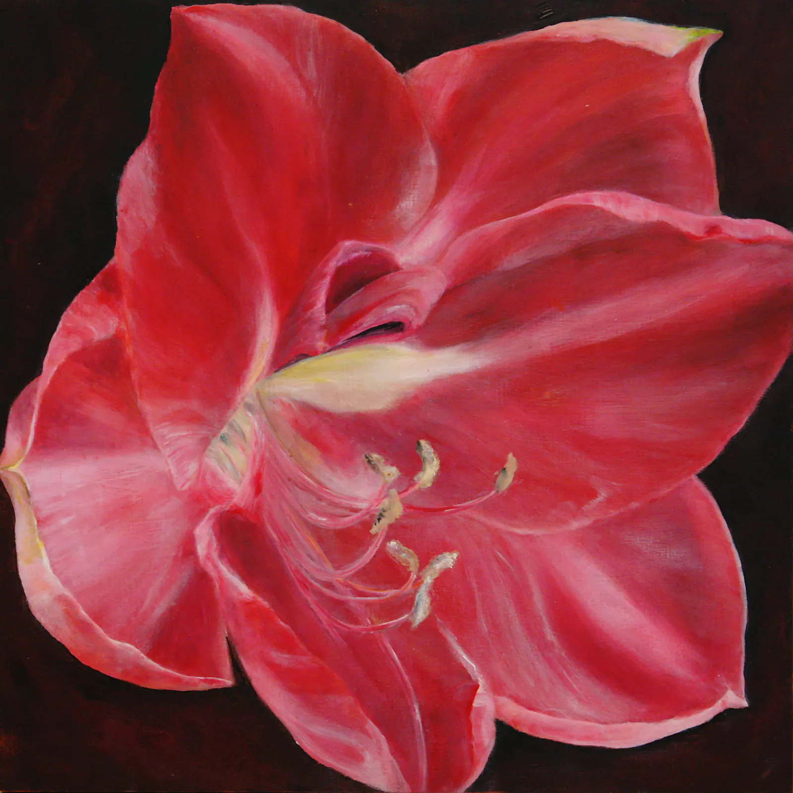 Rote Blüte Ölmalerei